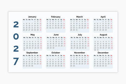 Pocket Calendars - Template ID 641