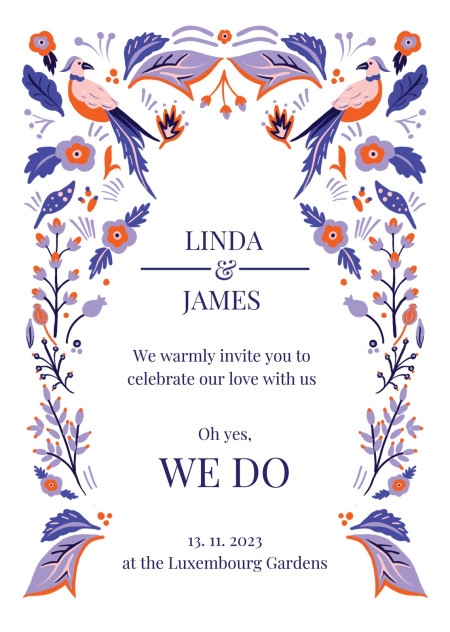 Wedding Invitations - Template ID 14751