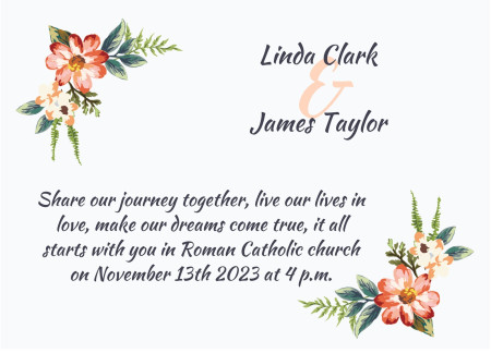 Wedding Invitations - Template ID 14763