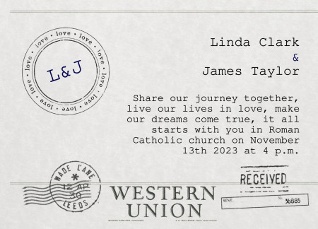 Wedding Invitations - Template ID 14784