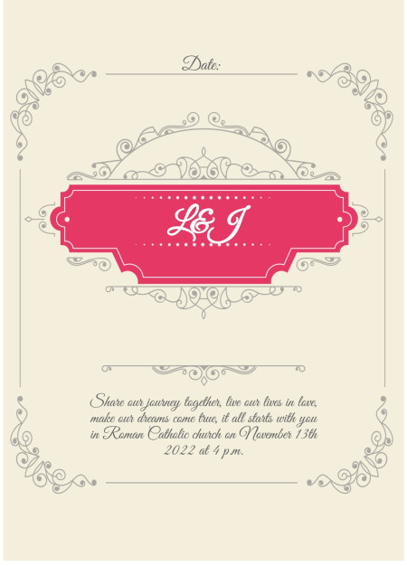Wedding Invitations - Template ID 14792