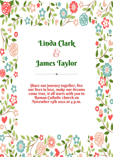 Wedding Invitations - Template ID 14793