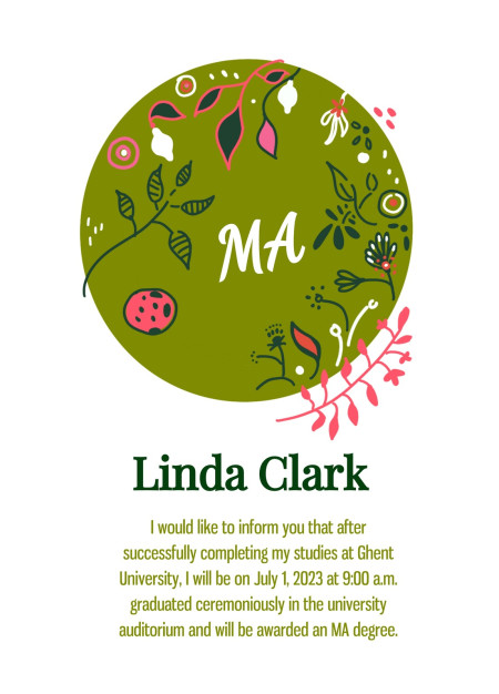 Graduation Announcements - Template ID 15000