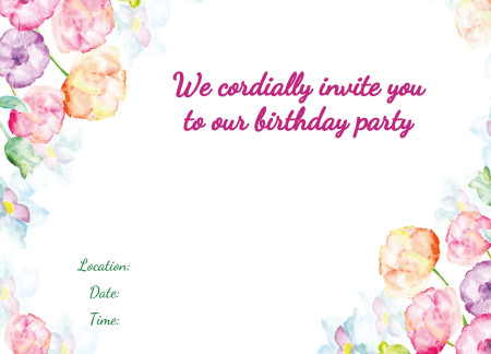 Party Invitations - Template ID 15279