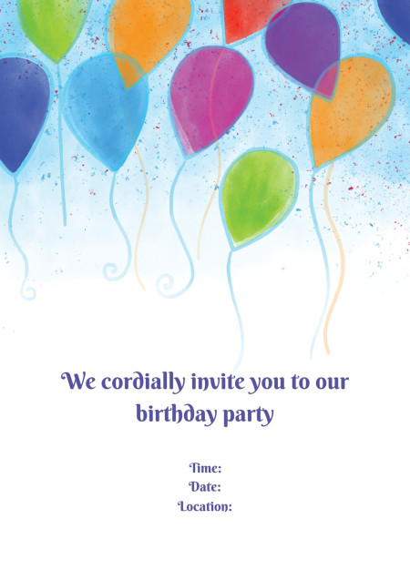 Party Invitations - Template ID 16905