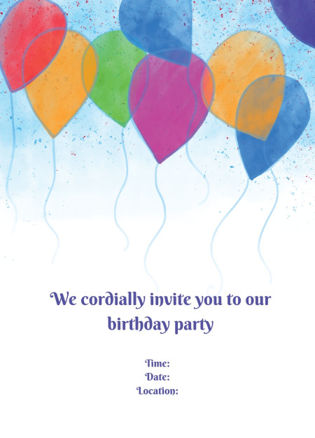 Party Invitations - Template ID 16909