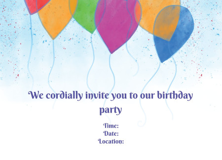 Party Invitations - Template ID 16913