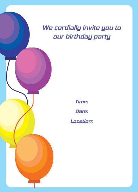 Party Invitations - Template ID 16921