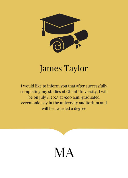 Graduation Announcements - Template ID 17500