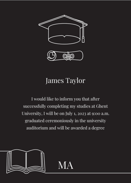 Graduation Announcements - Template ID 17530