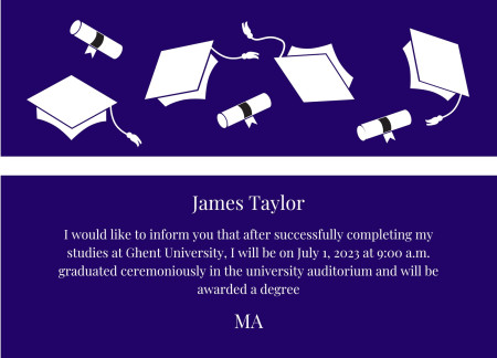 Graduation Announcements - Template ID 17558