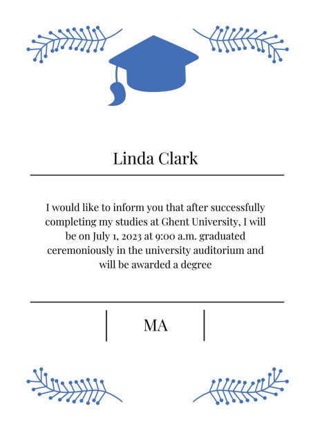 Graduation Announcements - Template ID 17570