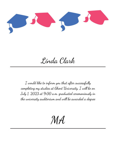 Graduation Announcements - Template ID 17582