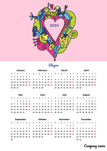 Poster Calendars - Template ID 18343