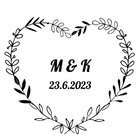 Round wedding stamp - Template ID 18422